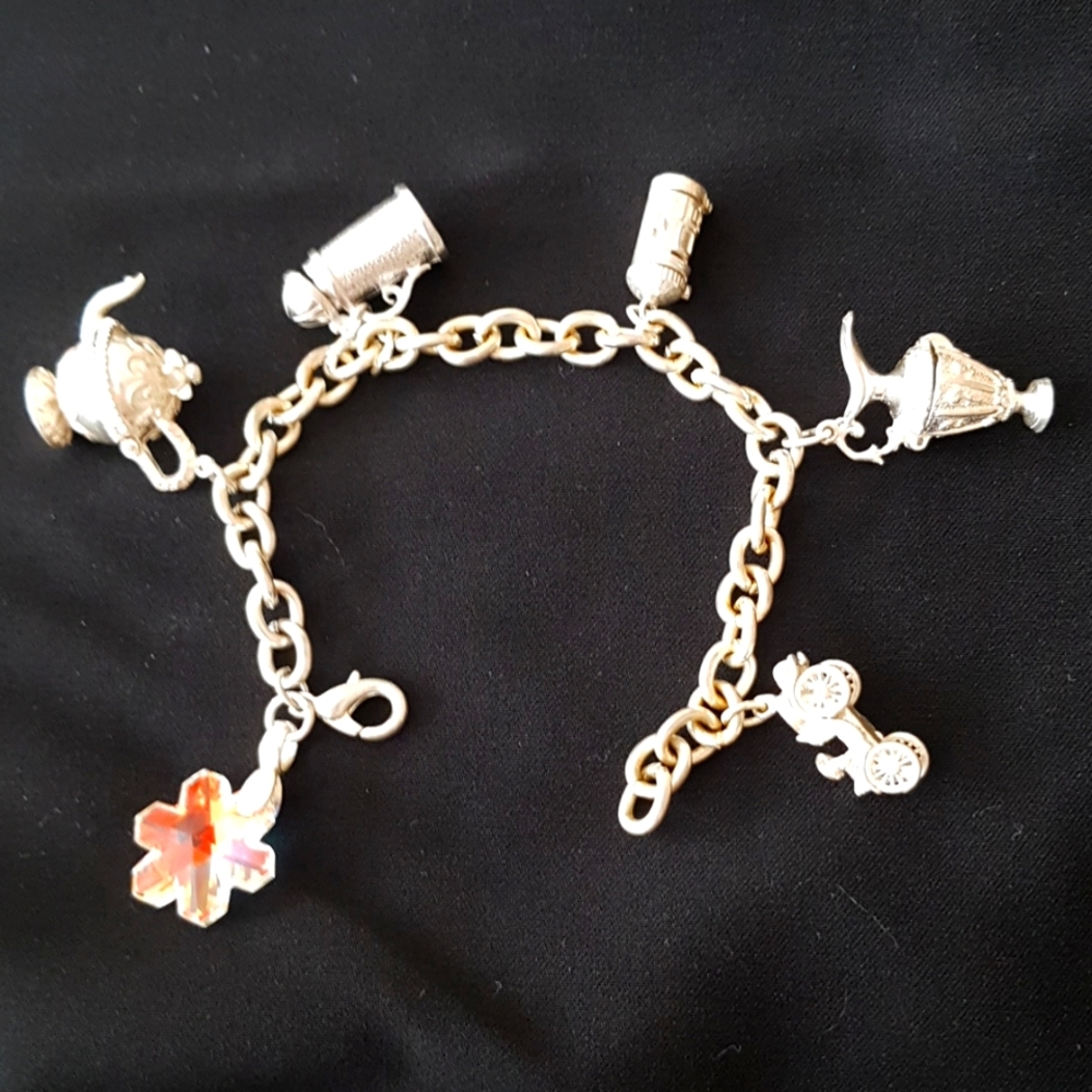 U. K. Imported Sterling Silver Charm Bracelet